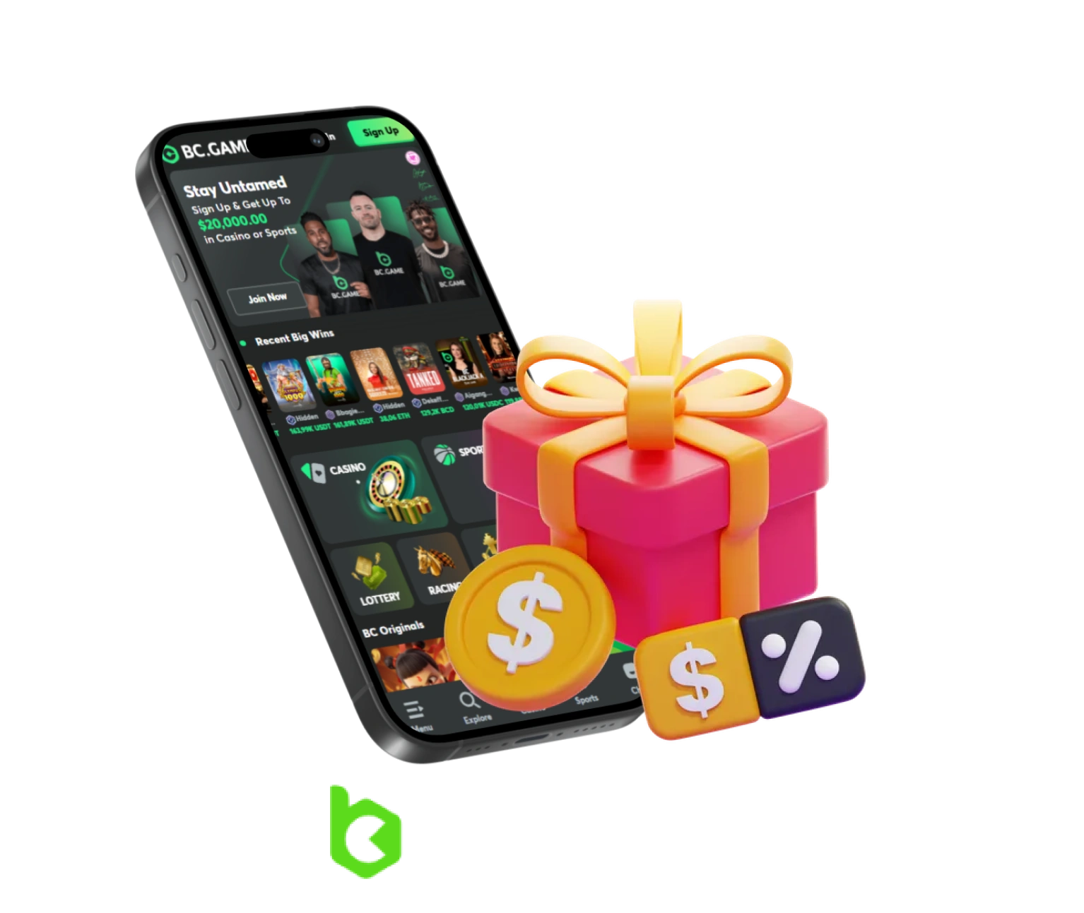 BC game bonus section for italians