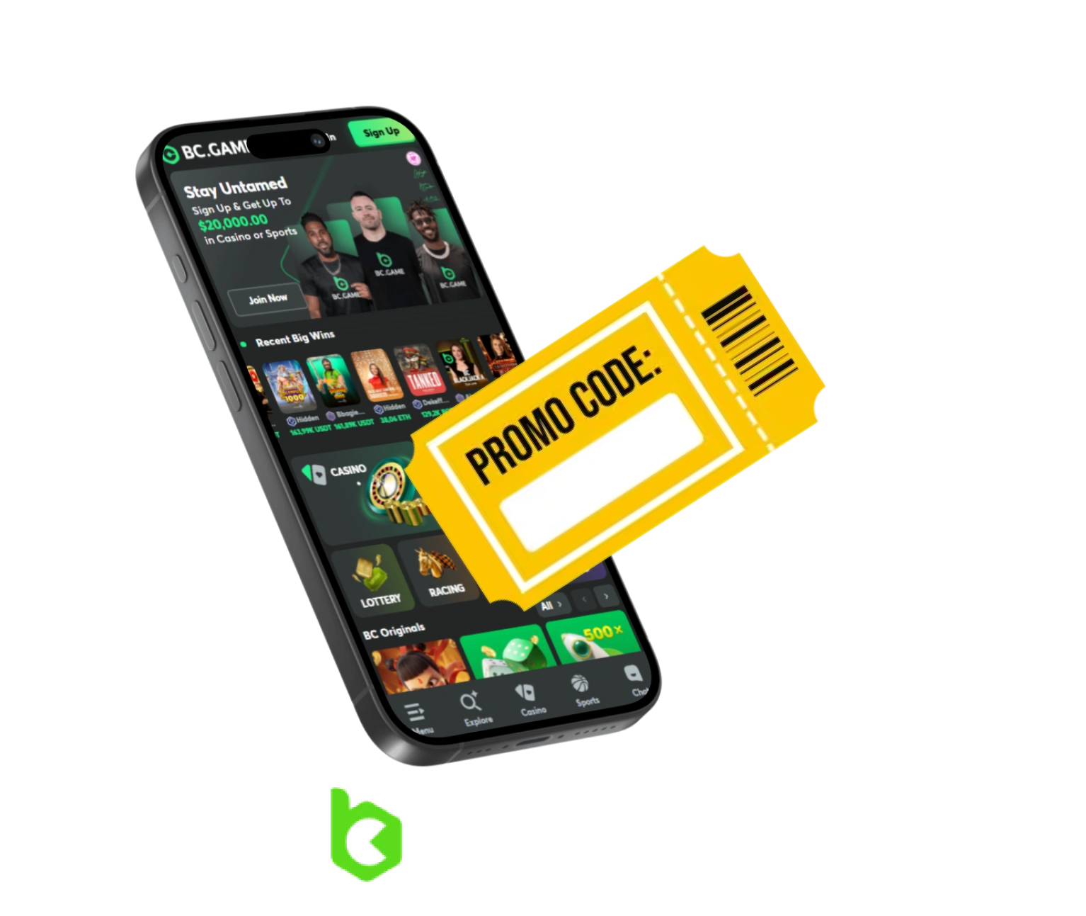 Get your BC game bonus code to enroll your winnings
