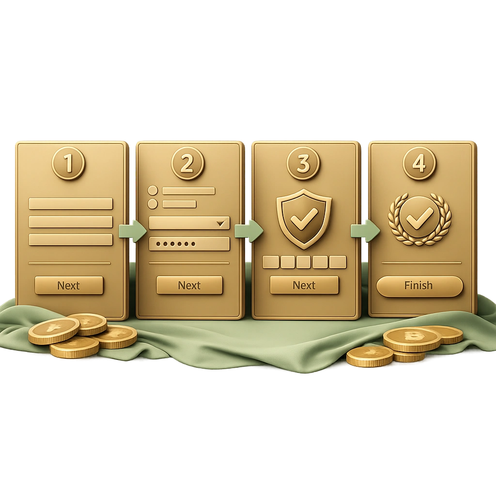 Step-by-Step Registration on Desktop