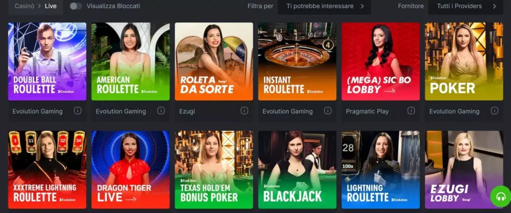 BC Game casinò dal vivo