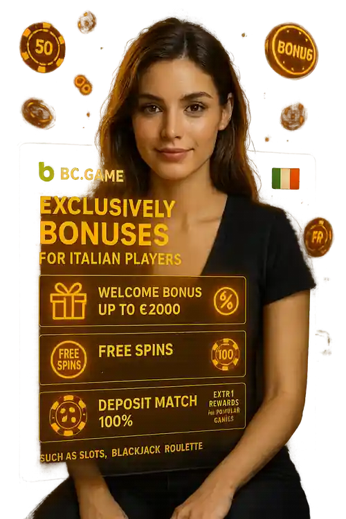 Sito web BC.Game con un'ampia selezione di giochi crittografici