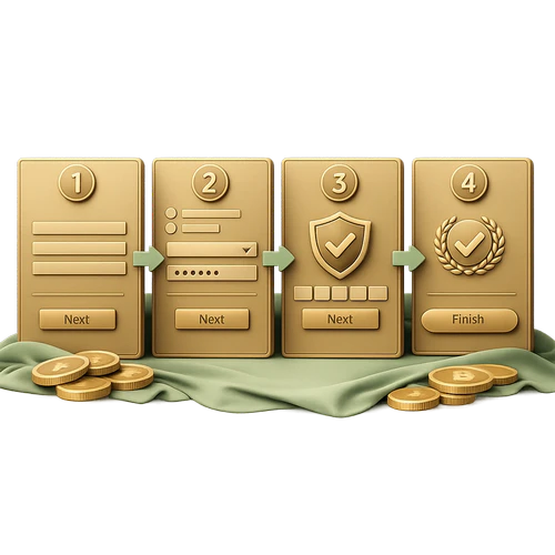 Step-by-Step Registration on Desktop